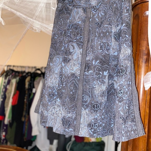 Blue and grey skirt beautiful - Picture 1 of 3